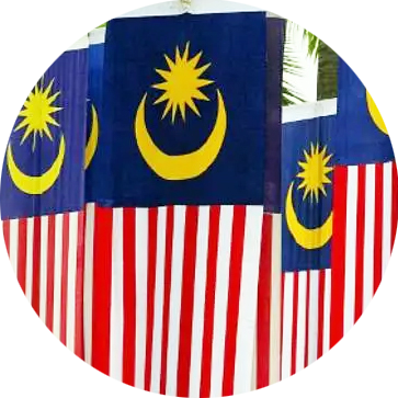 malaysia flag round